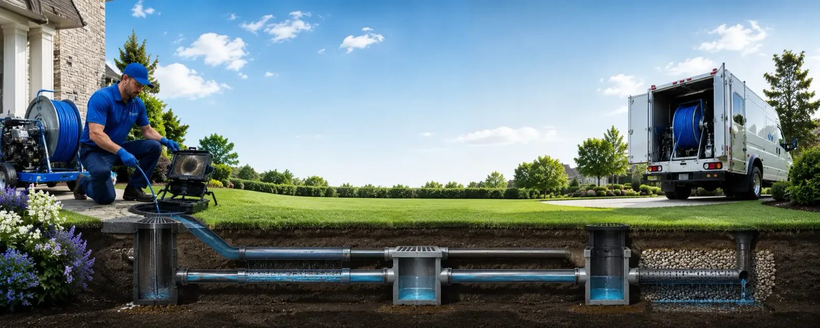 Outdoor drain cleaning information for Uehling, NE